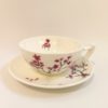 Bone China Tasse mit Untertasse – Cherry Blossom